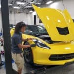 Installing full front XPEL Ultimate Plus paint protection on 2017 Corvette Stingray Prime XR Plus