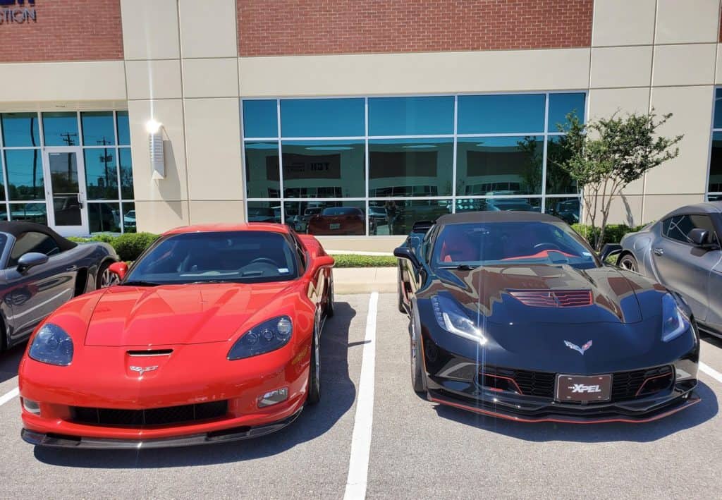 Corvette ZR1 and Z06 xpel ultimate plus paint protection clear bra