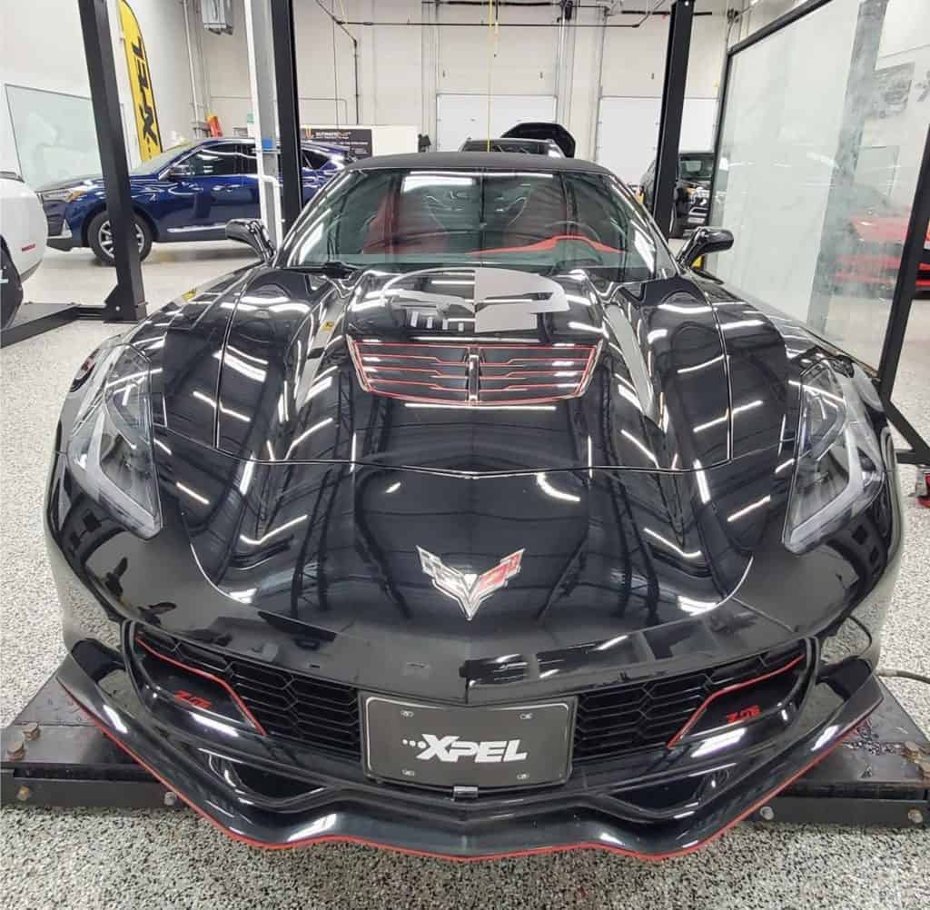 Corvette ZR1 and Z06 xpel ultimate plus paint protection clear bra