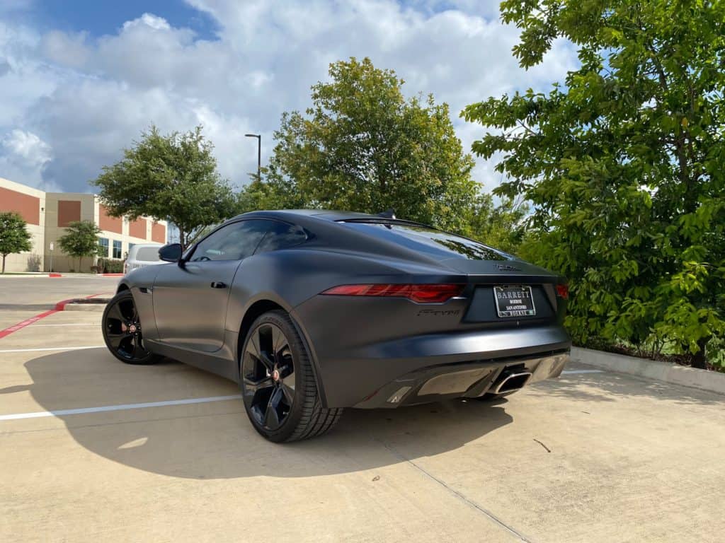 2021 Jaguar F-Type STEALTH matte paint protection wrap