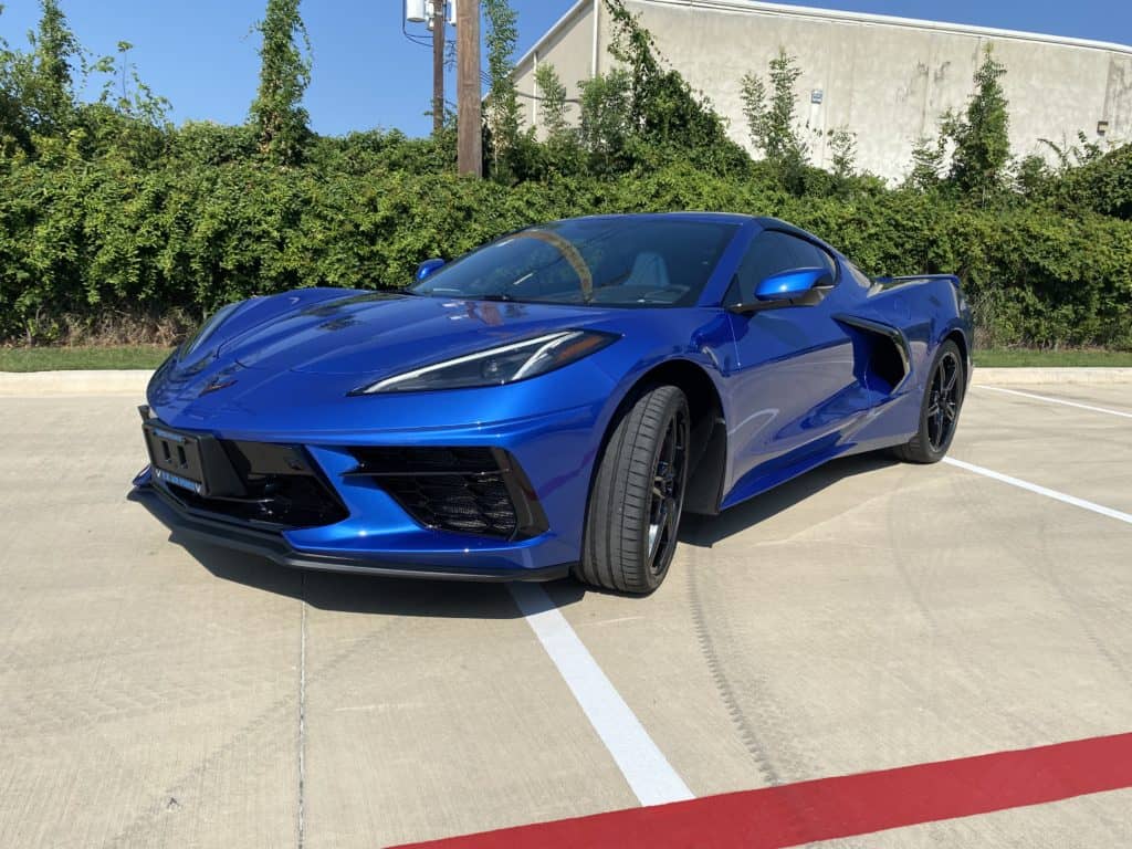 elkhart blue 2021 Corvette C8 Ultimate plus full front paint protection and fusion ceramic coating