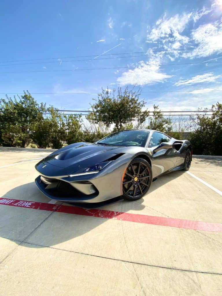 2021 Grigio Silverstone Ferrari F8 Tributo full front ultimate plus ppf