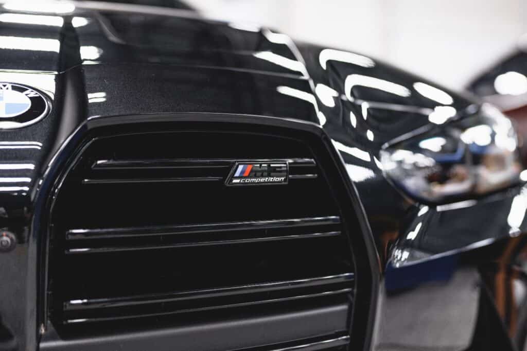 Black 2022 BMW M3 Comp